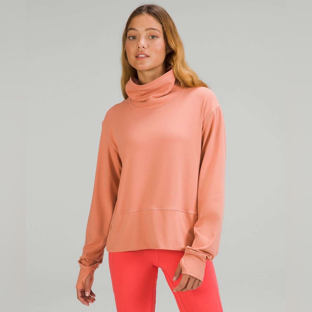 Lululemon Ready to Rulu pullover in Pink Savannah, Size 4